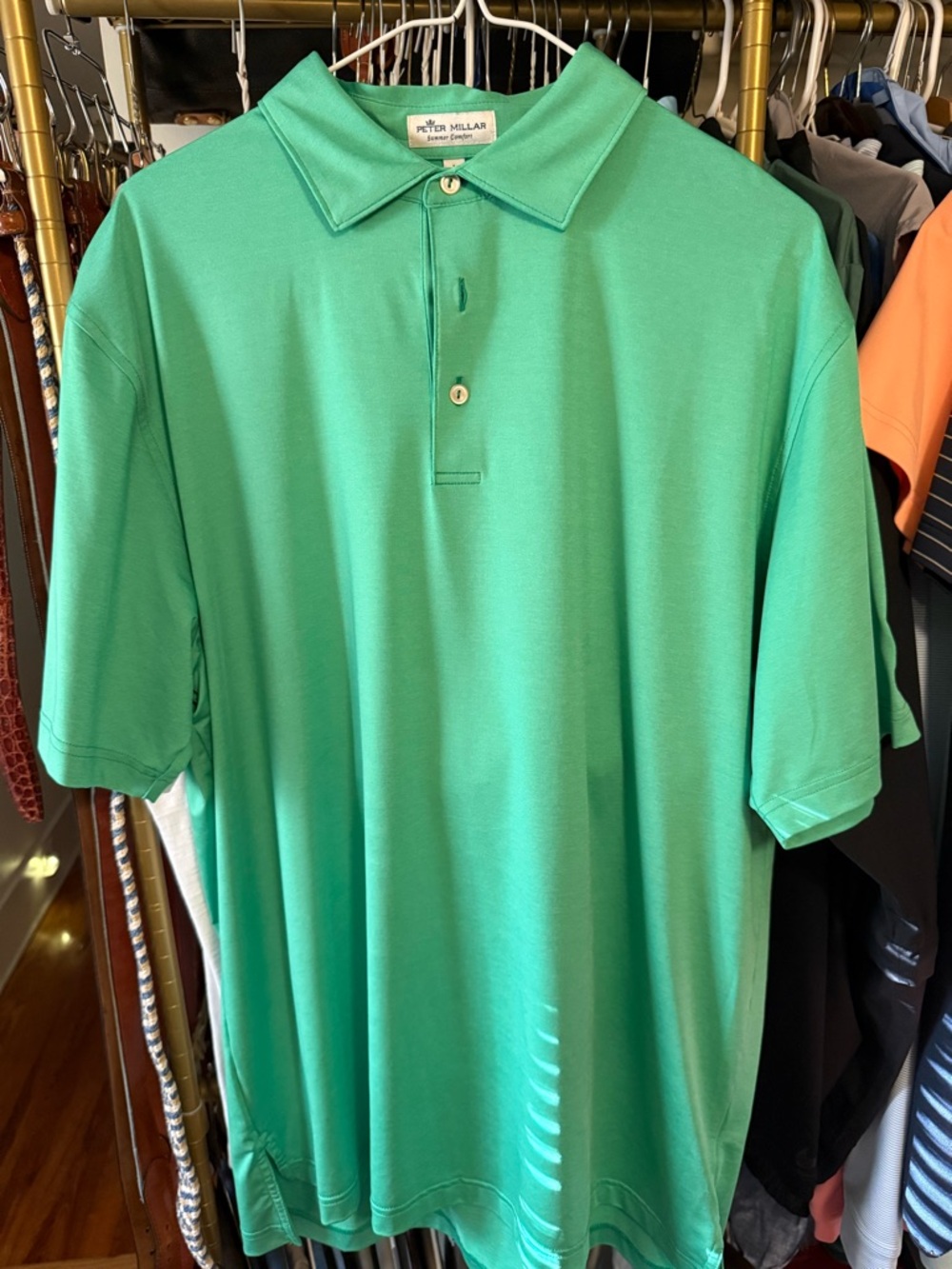Peter Millar Men's Green Polo Shirt